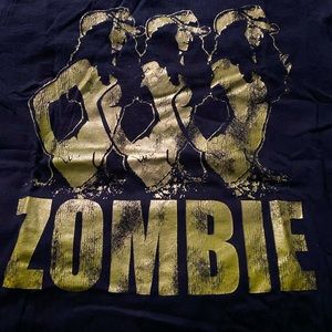 Rob Zombie \ Sheri Moon Zombie gold foil tee | XXL